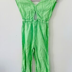 Zara Vibrant Lime Green Kids Romper